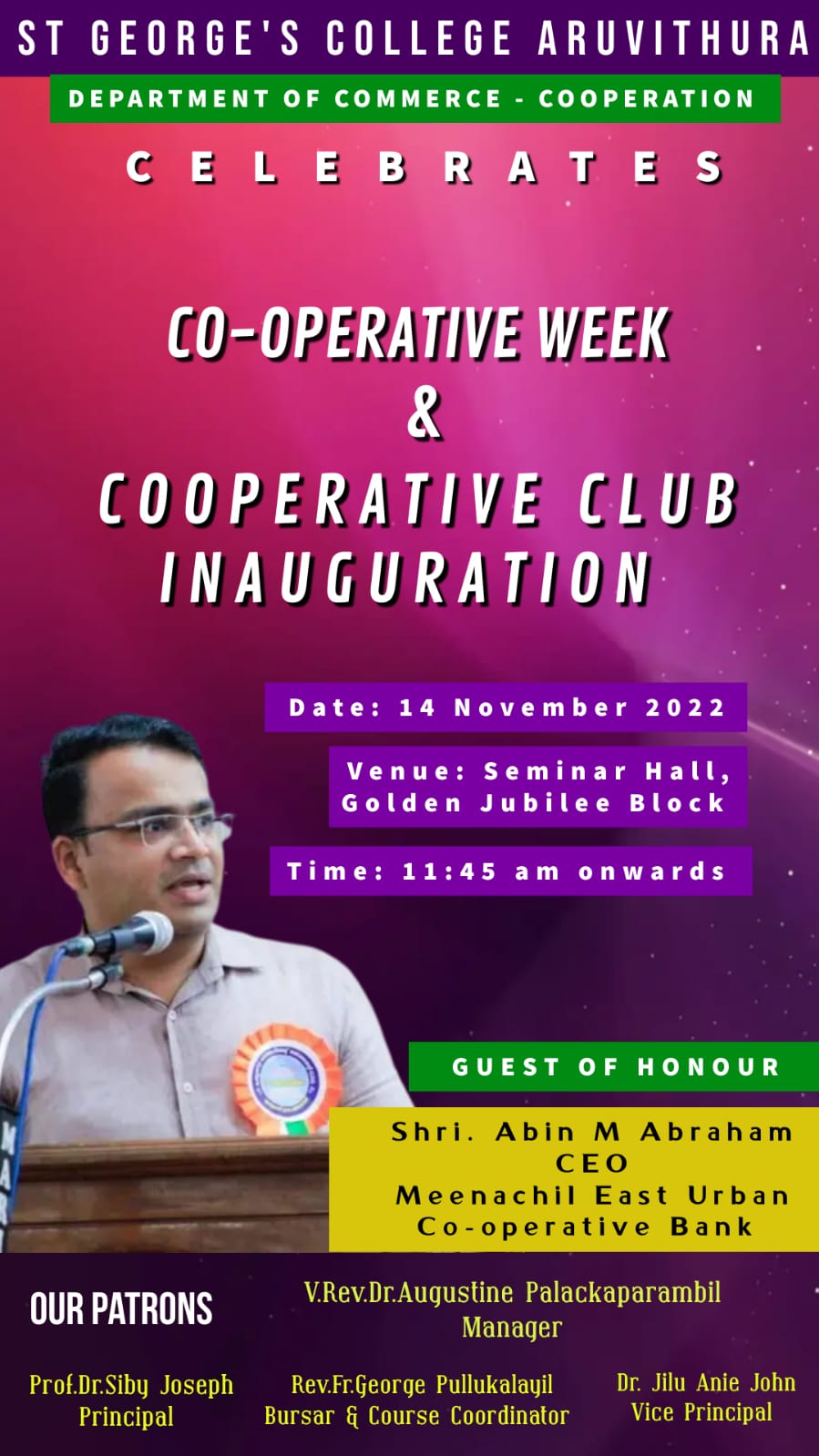 Co-operative Week & Co-operative Club Inauguration - Department of Commerce (Co-operation)